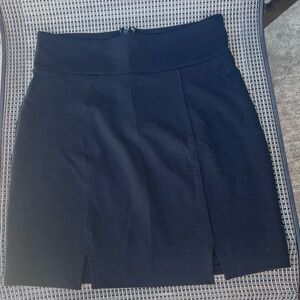 Urban Outfitters Black Mini Skirt with Front Slits